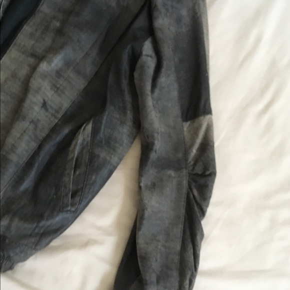 LEATHER vintage Distressed Suede Jacket - Picture 3 of 7